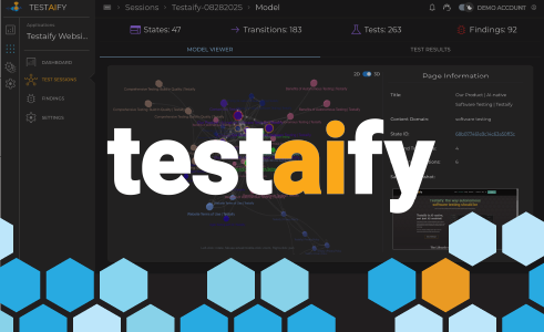Testaify autonomously discovers your web app so that it can write and run intelligent tests.