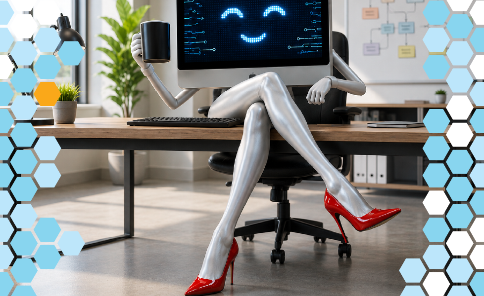 Testing isn't sexy (as this computer with long legs and red heels is!), but it's essential for product quality.